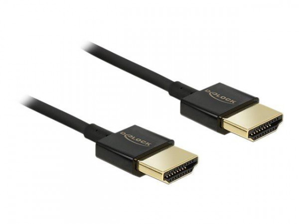 HDMI Kabel Delock Ethernet A -> A St/St 0.50m 3D 4K slim